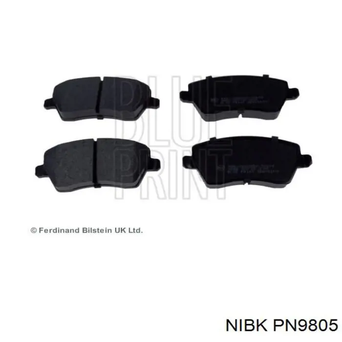 Sapatas do freio dianteiras de disco Nibk PN9805 preço, a partir de 26,31 USD