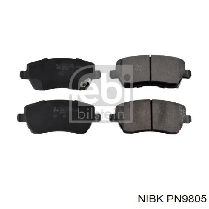 Sapatas do freio dianteiras de disco Nibk PN9805 preço, a partir de 26,31 USD