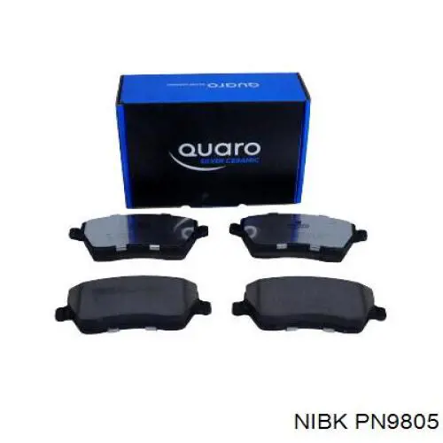 Sapatas do freio dianteiras de disco Nibk PN9805