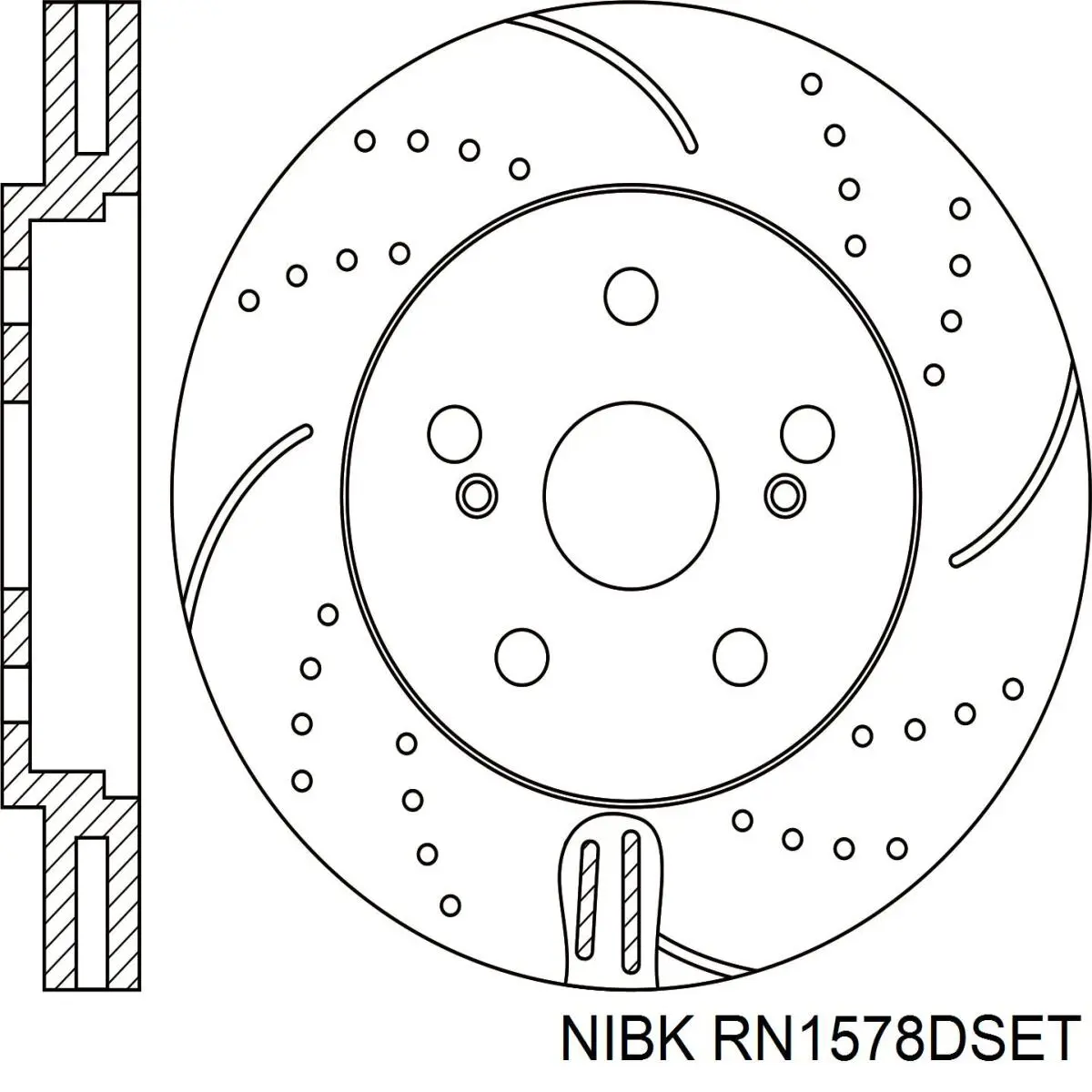 Compre RN1578DSET Nibk Disco do freio dianteiro