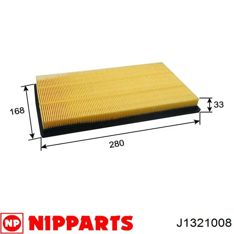 Compre J1321008 Nipparts Filtro de ar
