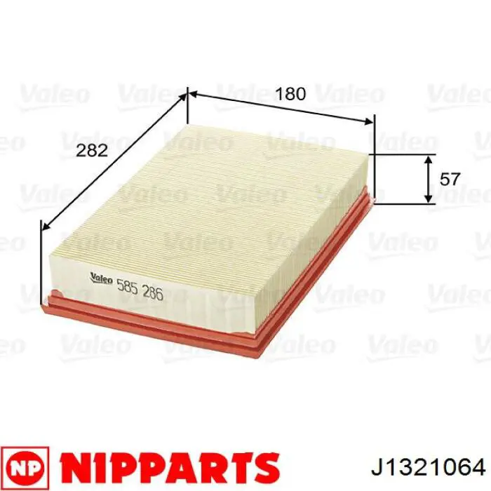Filtro de ar Nipparts J1321064 preço, a partir de 12,41 USD