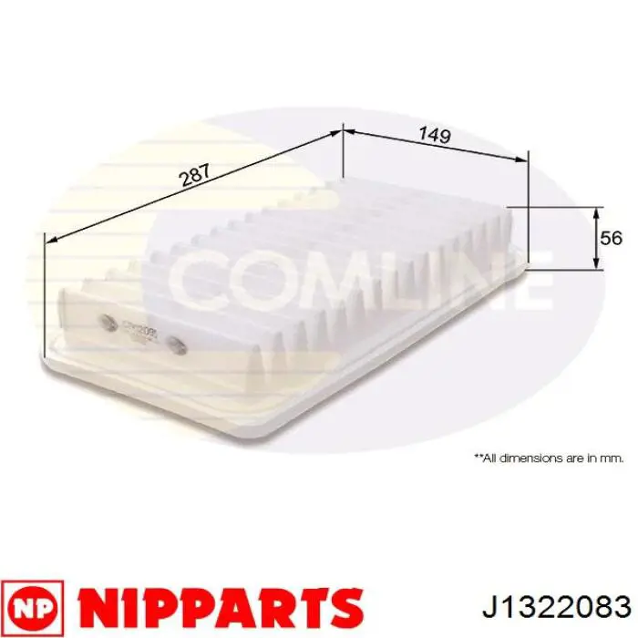 Compre J1322083 Nipparts Filtro de ar