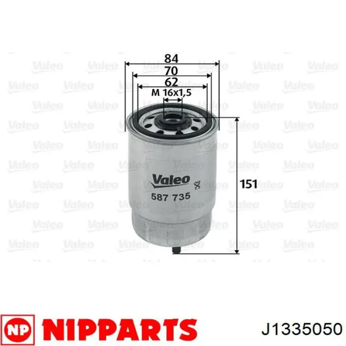 Compre J1335050 Nipparts Filtro de combustível