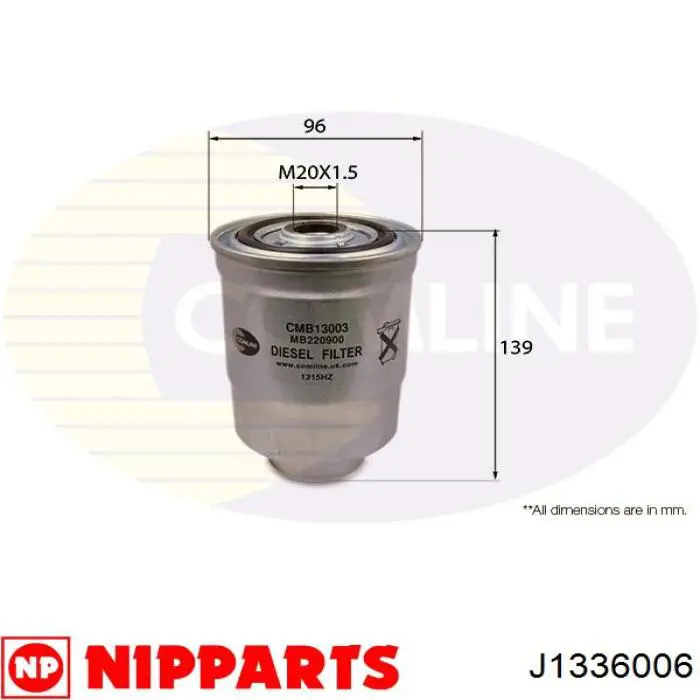 Compre J1336006 Nipparts Filtro de combustível