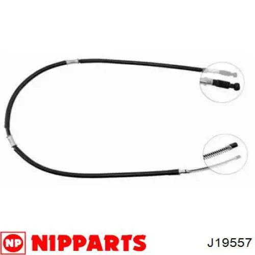 Cabo do freio de estacionamento traseiro esquerdo Nipparts J19557 preço, a partir de 25,70 USD