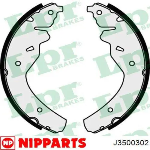 Sapatas do freio traseiras de tambor PLB008 Parts-Mall