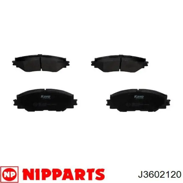 Compre J3602120 Nipparts Sapatas do freio dianteiras de disco