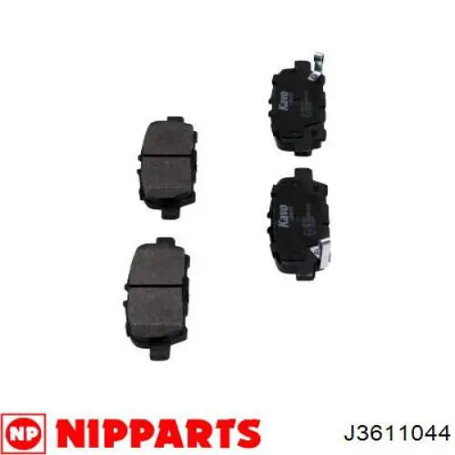 Compre J3611044 Nipparts Sapatas do freio traseiras de disco