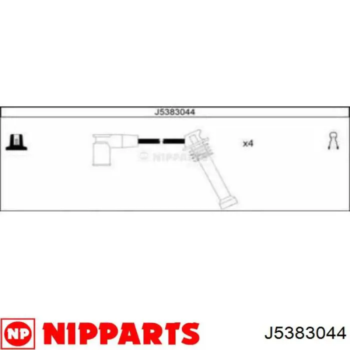 Fios de alta voltagem, kit Nipparts J5383044 preço, a partir de 24,25 USD