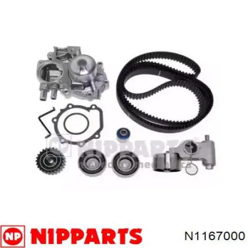 Compre N1167000 Nipparts Correia do mecanismo de distribuição de gás, kit