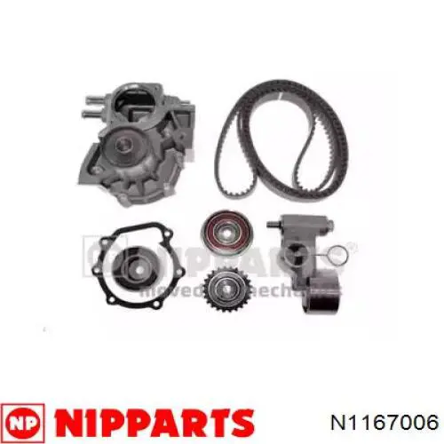 Compre N1167006 Nipparts Correia do mecanismo de distribuição de gás, kit