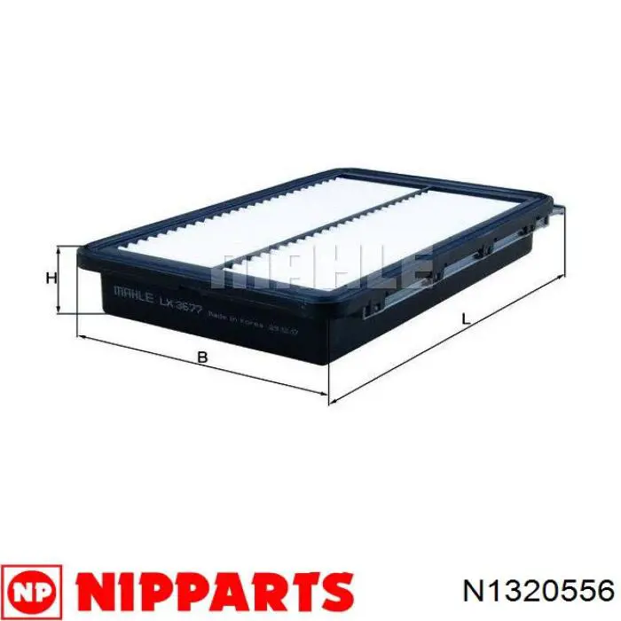 Filtro de ar Nipparts N1320556 preço, a partir de 14,30 USD