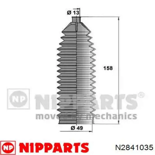 Compre N18TI10Z RBI Bota de proteção do mecanismo de direção (de cremalheira)