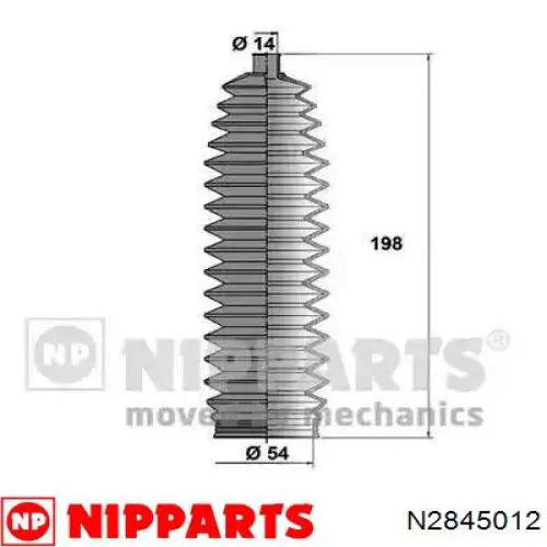 Compre N2845012 Nipparts Bota de proteção do mecanismo de direção (de cremalheira)