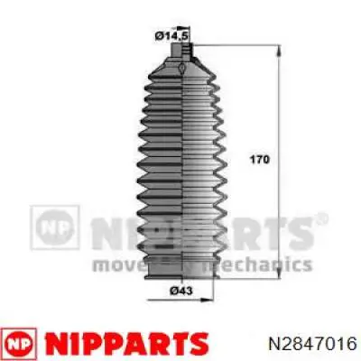 Bota de proteção do mecanismo de direção (de cremalheira) Jakoparts J4107004 preço, a partir de 15,37 USD