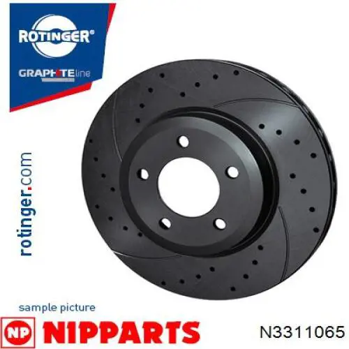 Compre N3311065 Nipparts Disco do freio traseiro