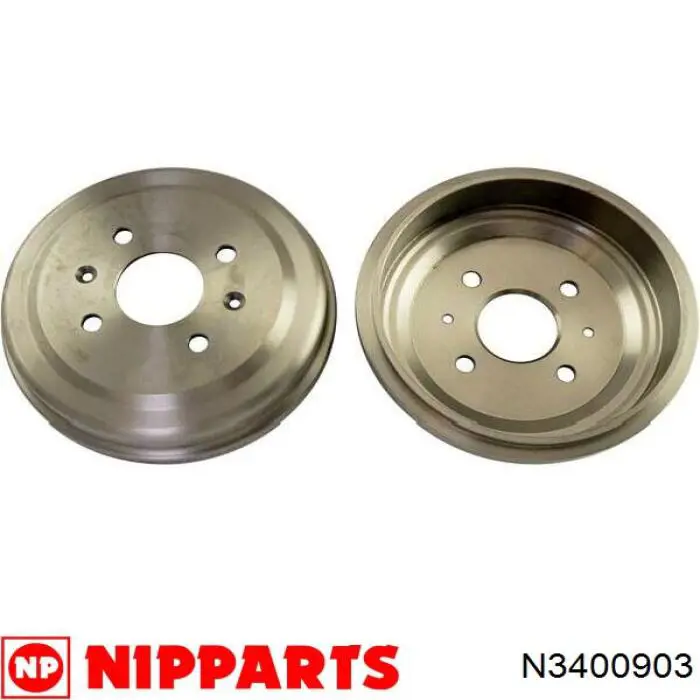 N3400903 Nipparts Tambor do freio traseiro