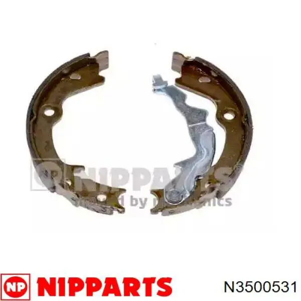 N3500531 Nipparts Sapatas do freio de estacionamento