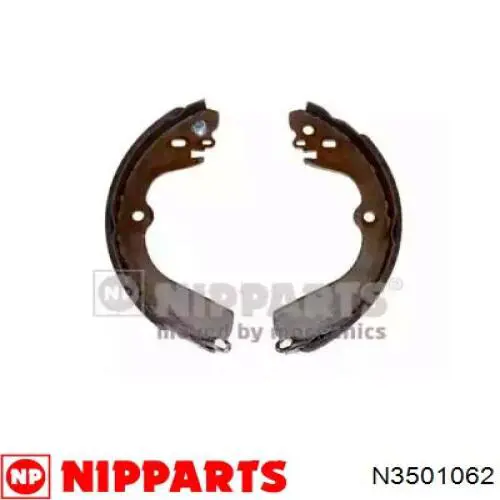 N3501062 Nipparts Sapatas do freio traseiras de tambor