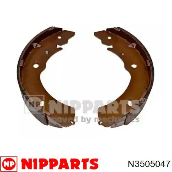 Sapatas do freio traseiras de tambor Nipparts N3505047 preço, a partir de 49,29 USD