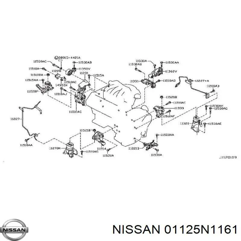  Nissan/Infiniti 01125N1161 preço, a partir de 13,59 USD