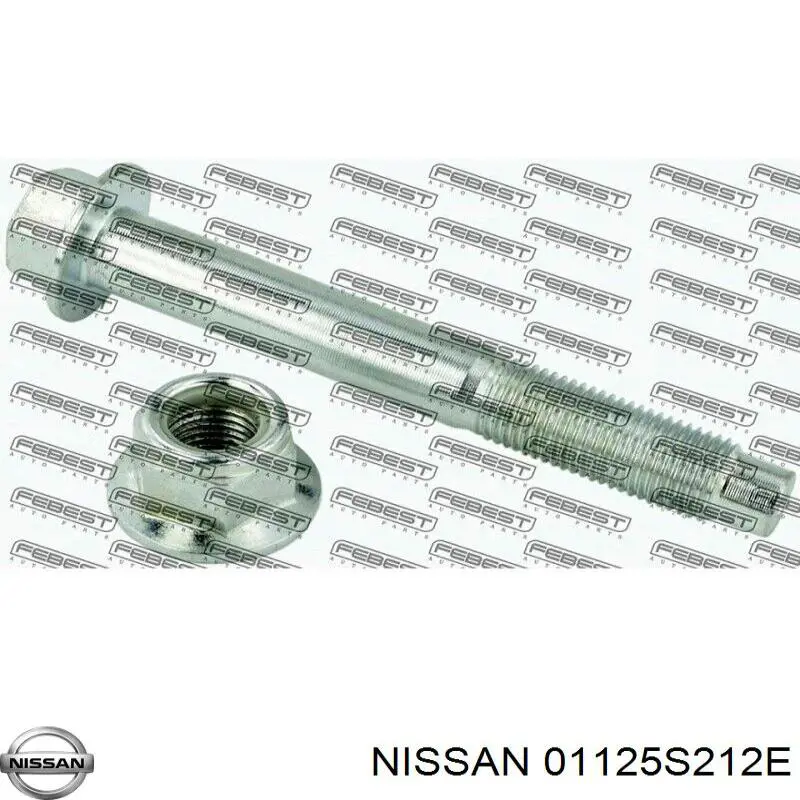 01125S212E Nissan/Infiniti Parafuso de fixação de braço oscilante dianteiro, superior
