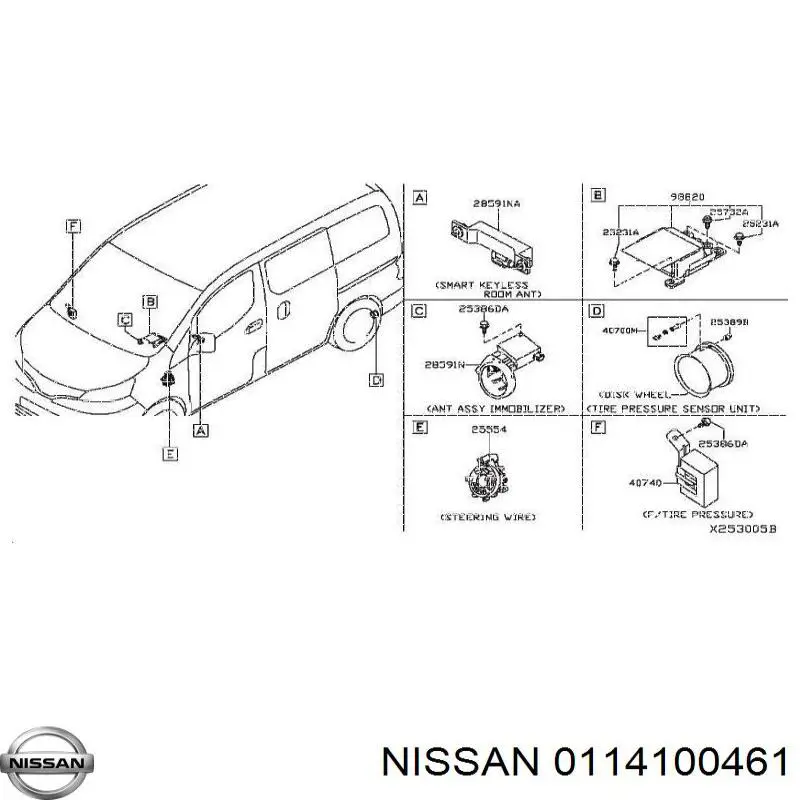  Nissan/Infiniti 0114100461 preço, a partir de 16,42 USD
