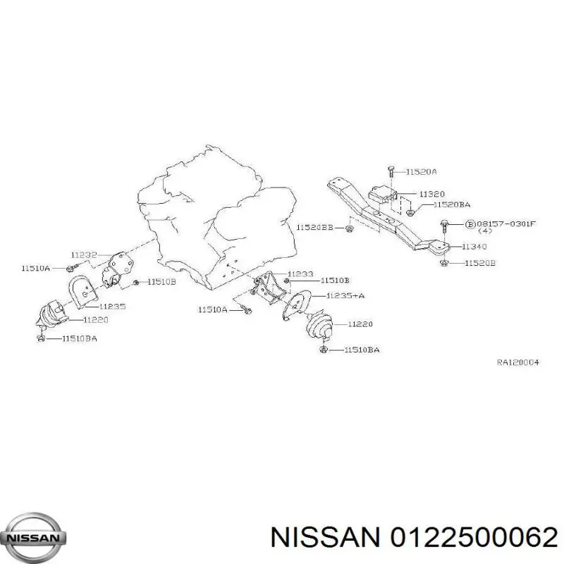  Nissan/Infiniti 0122500062 preço, a partir de 5,74 USD