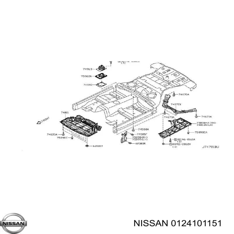 Compre 0124101151 Nissan/Infiniti 