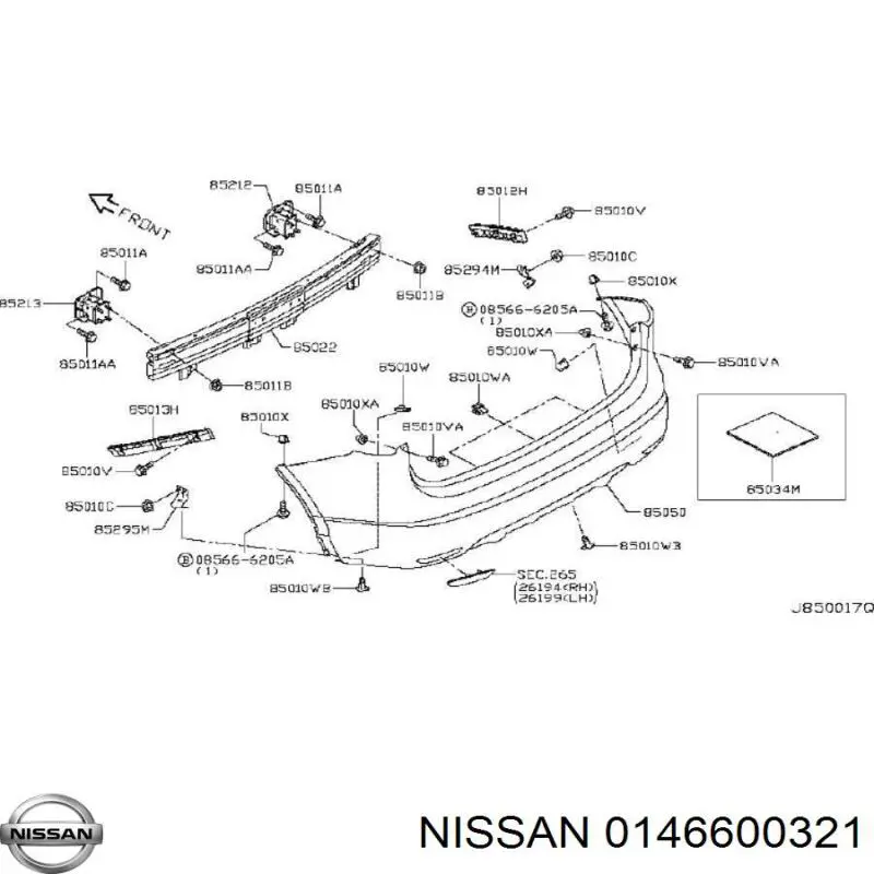  Nissan/Infiniti 0146600321 preço, a partir de 9,86 USD