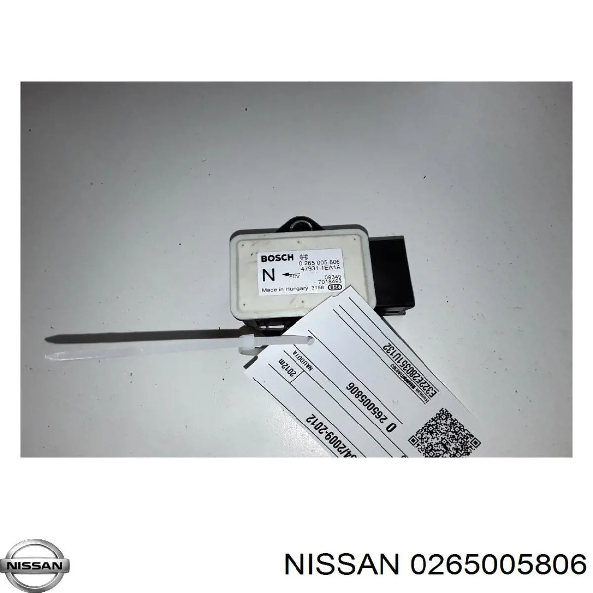 265005806 Nissan/Infiniti Sensor de aceleração transversal (ESP)