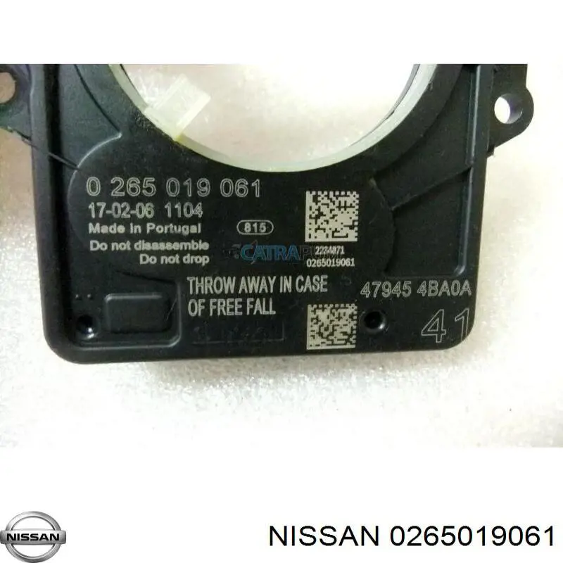 Sensor do ângulo de viragem do volante de direção Nissan/Infiniti 0265019061 preço, a partir de 45,97 USD