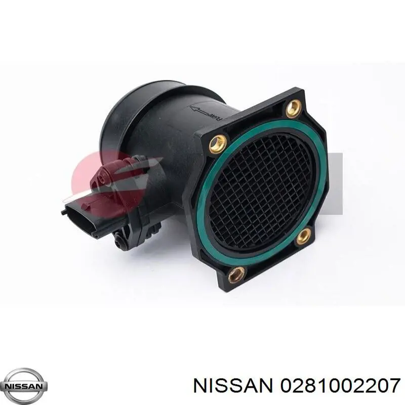 0281002207 Nissan/Infiniti Sensor de fluxo (consumo) de ar, medidor de consumo M.A.F. - (Mass Airflow)
