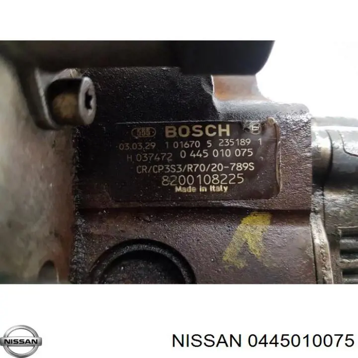 Bomba de combustível de pressão alta 8200108225 Nissan/Infiniti