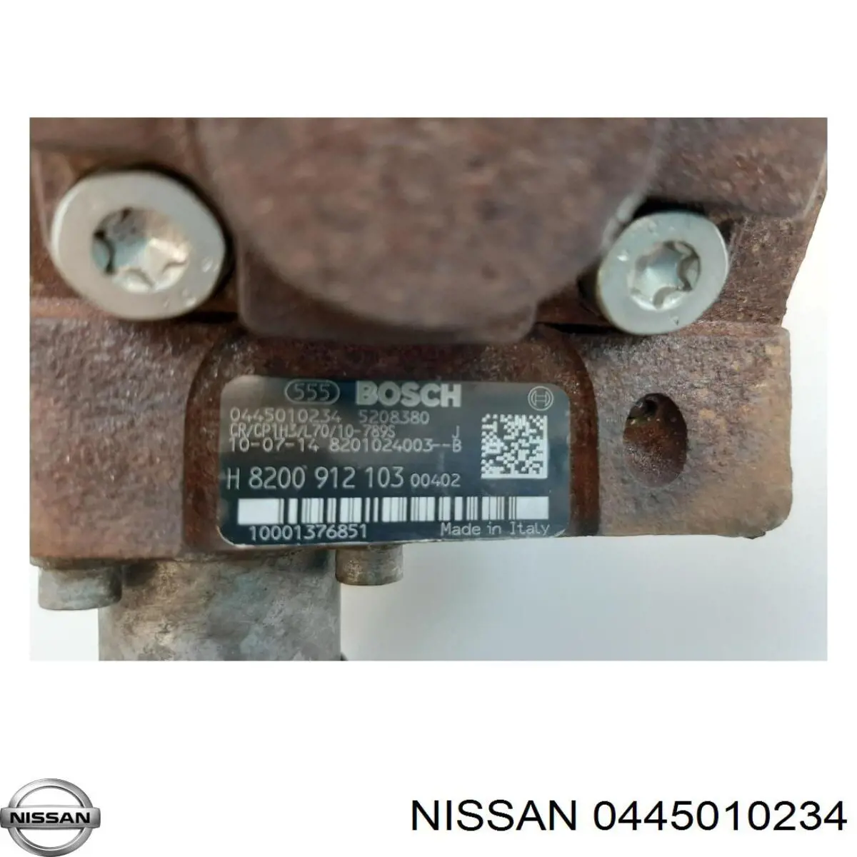 Bomba de combustível de pressão alta Nissan/Infiniti 0445010234 preço, a partir de 596,45 USD
