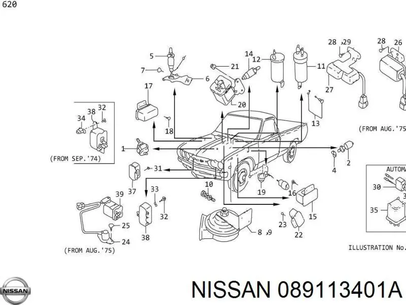 Nissan/Infiniti 089113401A preço, a partir de 3,34 USD