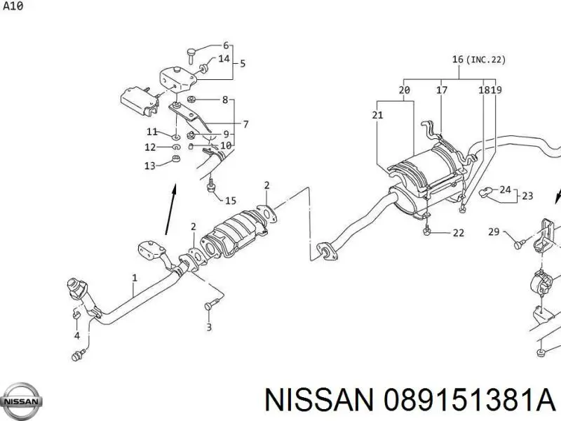  Nissan/Infiniti 089151381A preço, a partir de 9,88 USD