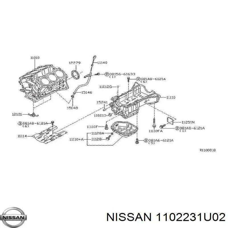  Nissan/Infiniti 1102231U02 preço, a partir de 11,02 USD