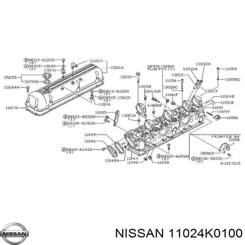 Tampão CBC/do bloco de cilindros Nissan Terrano II SUV (R20) (1993 - 2006) II