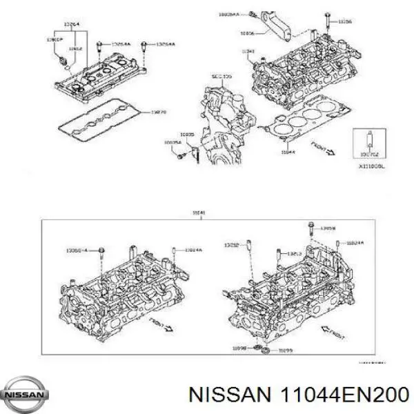 11044EN200 Nissan/Infiniti Vedante de cabeça de motor (CBC)
