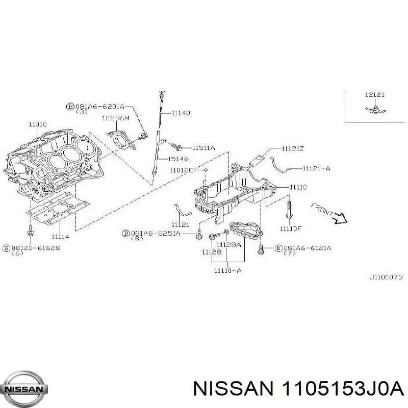 1105153J0A Nissan/Infiniti 