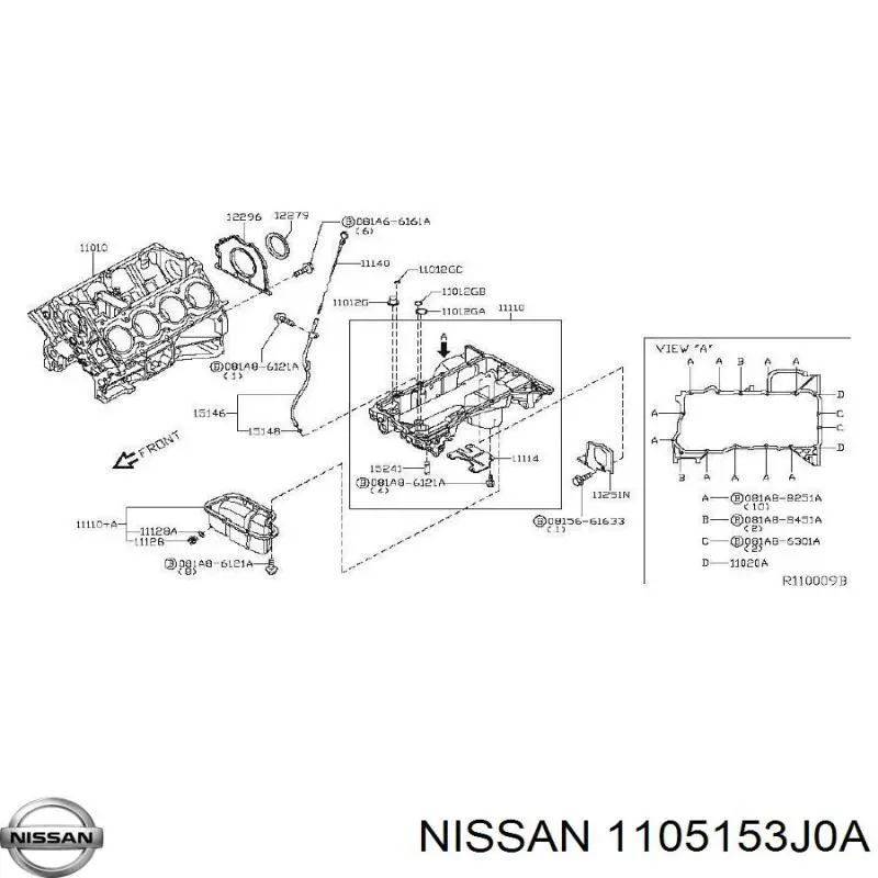 Compre 1105153J0A Nissan/Infiniti 