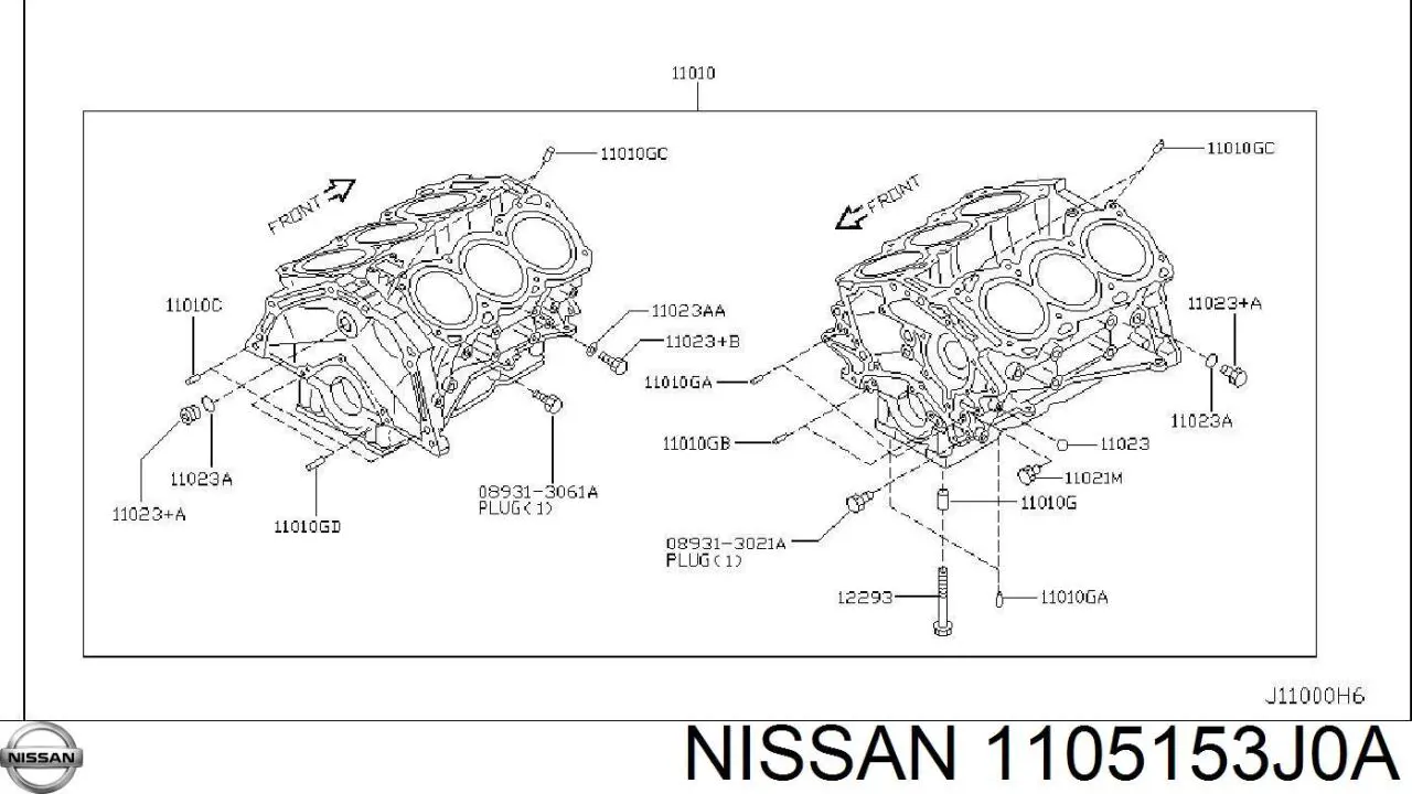  Nissan/Infiniti 1105153J0A preço, a partir de 38,05 USD