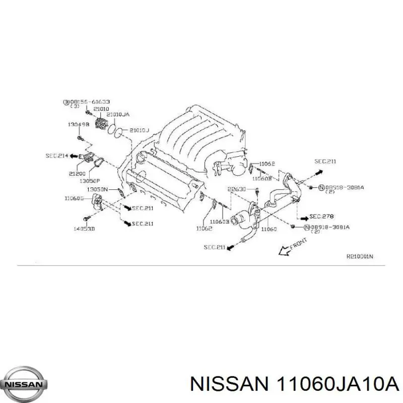 Nissan/Infiniti 11060JA10A preço, a partir de 354,24 USD