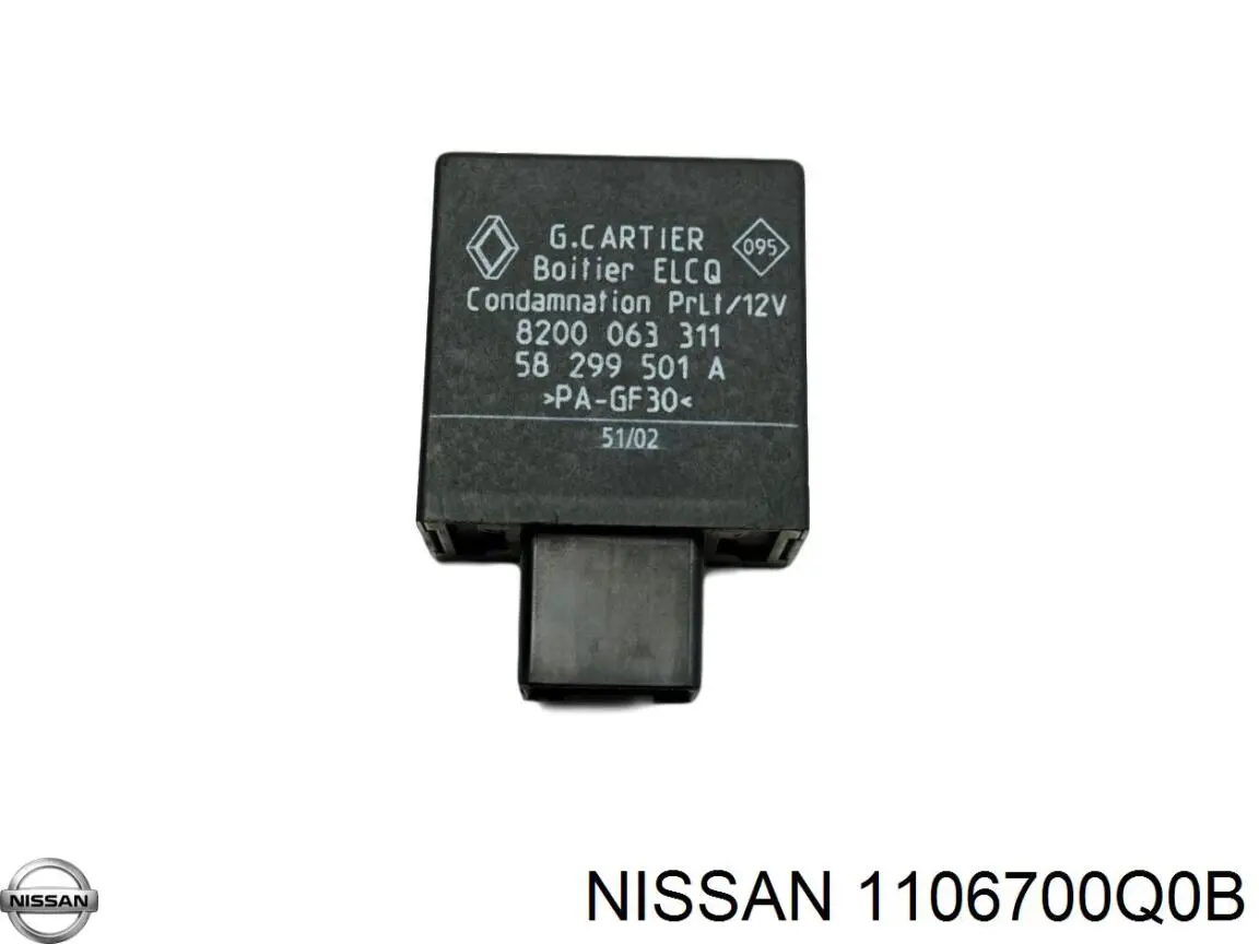 Relê das velas de incandescência Nissan/Infiniti 1106700Q0B preço, a partir de 51,08 USD