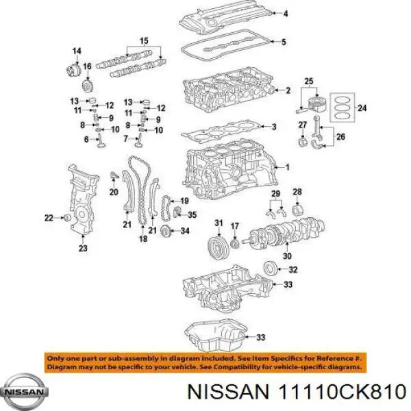 Compre 11110CK810 Nissan/Infiniti Panela de óleo de cárter do motor, parte inferior