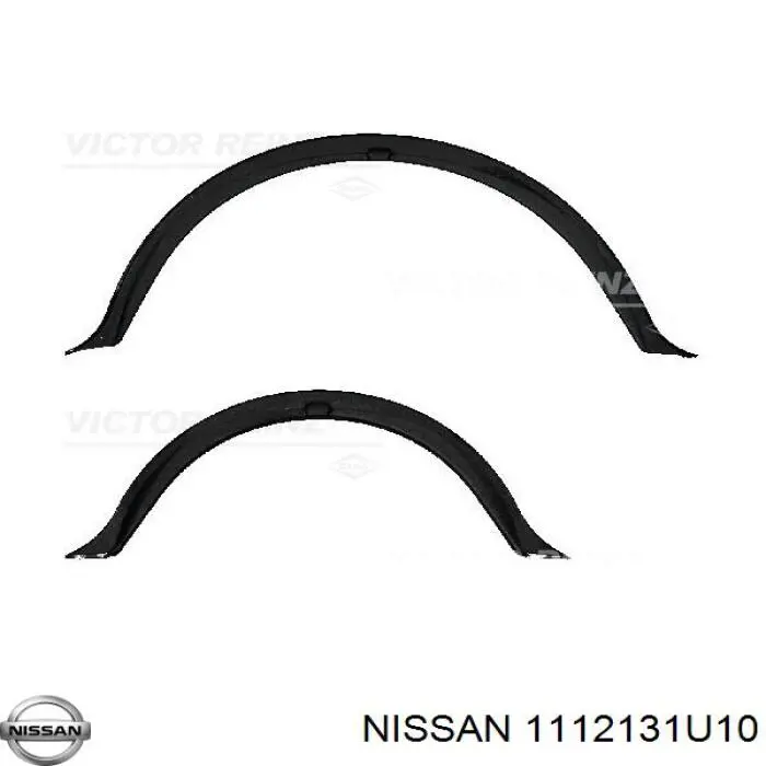 Compre 1112131U10 Nissan/Infiniti Vedante de panela de cárter do motor, semianel traseiro