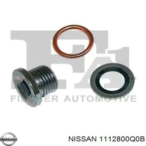 1112800Q0B Nissan/Infiniti Tampão de panela de motor
