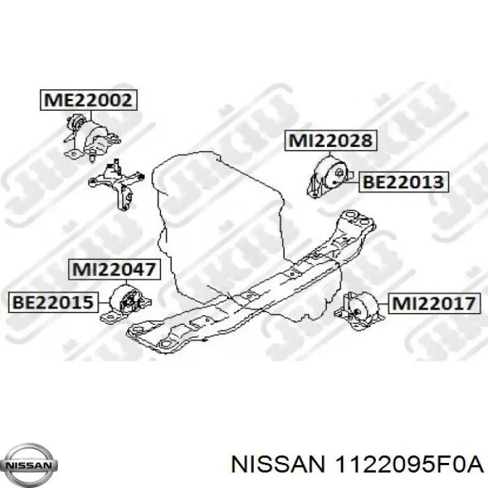 1122095F0A Nissan/Infiniti Coxim (suporte) esquerdo de motor